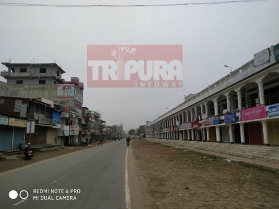 Life paralyzed in Tripura in trade union strike